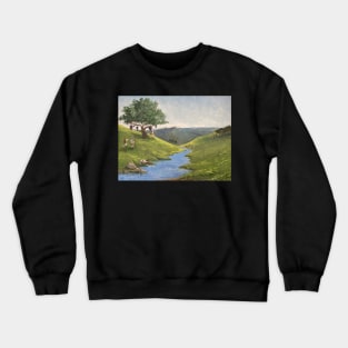 Holy Land Oil on Canvas Crewneck Sweatshirt